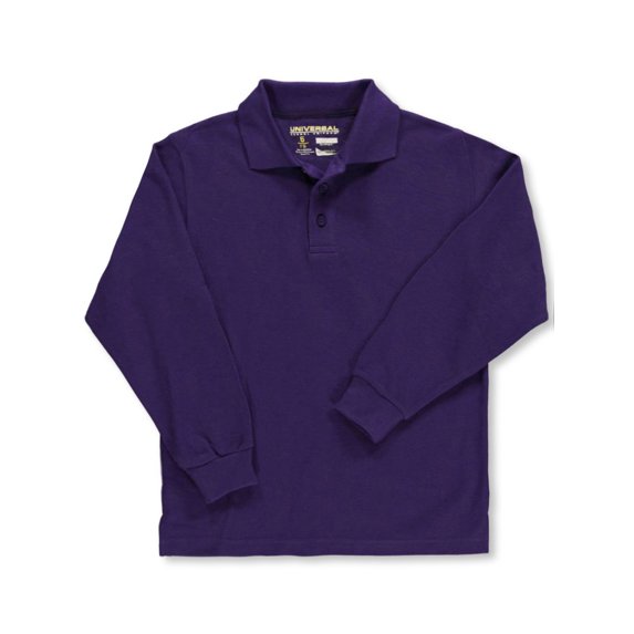 Universal Unisex L/S Pique Polo (Sizes 4 - 7) (Little Girls)