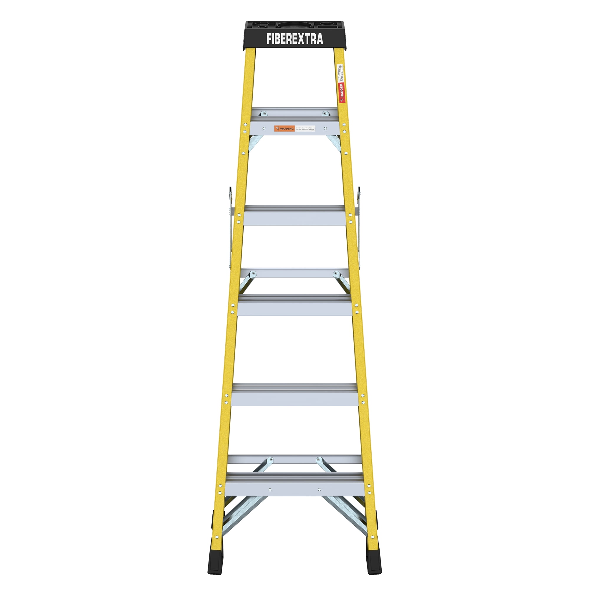 Fiberglass Reinforced Single Side Ladder, Lightweight Non-Conductive Access Ladder 6 Step
