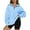 Blue, variant on SHINE UP Sweatshirts for Women Oversized Fleece Hoodie Tops Fall Half Zip Turtleneck Long Sleeve Pullover