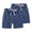 Dark Blue, variant on YunPes 2 Pack Boys Girls Cotton Linen Shorts Comfy Lightweight Casual Sport Shorts Kids Soccer Running Athletic Elastic Waist Pants