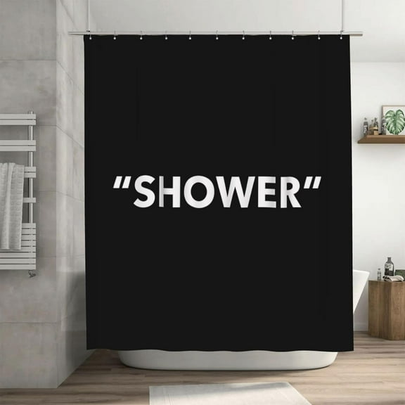 Shower Curtain, Minimalist Bathroom Shower Curtains Aesthetic, Heavy Duty Polyester Shower Curtain, Aesthetic Shower Curtain, Housewarming Gift 66x72in