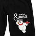 thumbnail image 2 of Frosty The Snowman I Don't Do Summer Men's Black Sleep Pajama Shorts
-Medium, 2 of 5