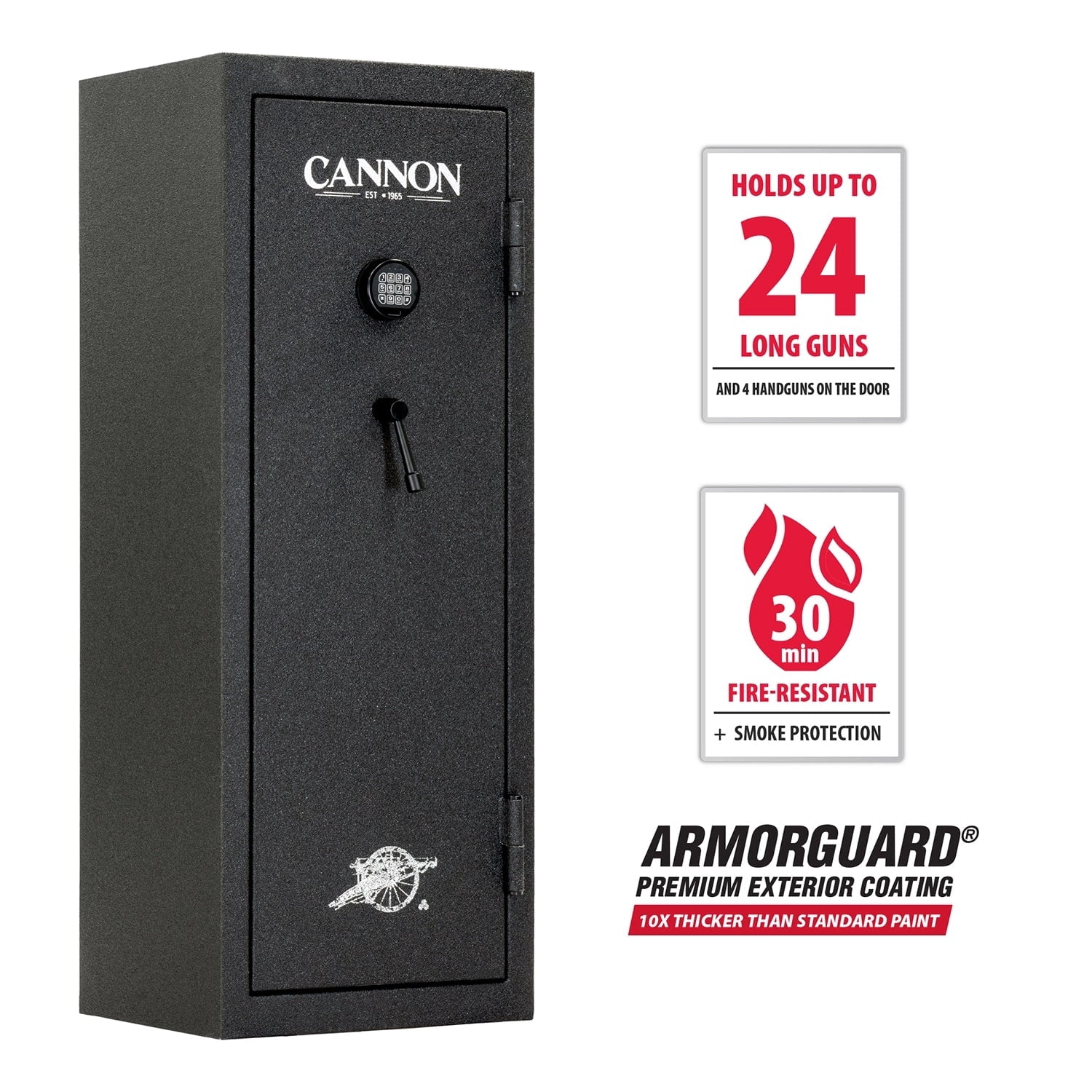 Cannon 24-Gun Safe 30 Min. Fire Resistant