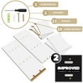 thumbnail image 5 of Sorbus 5 Tier Wall Shelf Unit with Hooks, Vertical Column Utility Shelving for Home Decor and Storage Organizer, Wall-Mounted Floating Shelves for Bathroom Storage, Bedroom, Living Room, 5 of 10