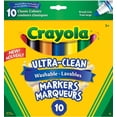thumbnail image 1 of Marqueurs lavables à trait large ultra-propres Crayola, ensemble de 10, 1 of 5