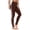 Brown, variant on Women's Printed Leggings Side Print Yoga Pants Casual Stretchy Tights Winter Holiday Christmas Patterned Fitness Bottoms, Gray XXL