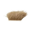 thumbnail image 1 of transemion 1 Yard Dyed Ostrich Feather Fringe Trim Ribbon Embellishment Light coffee, 1 of 8