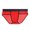 Red, variant on zeranth Men Briefs Transparent Mesh Perspective U-convex Panties Low-rise Quick Drying Breathable Fine Routing Briefs