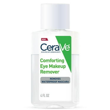 CeraVe Eye Makeup Remover, Waterproof Makeup Remover with Hyaluronic Acid and Ceramides, Fragrance-Free, 4 fl oz