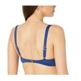 thumbnail image 5 of LAUREN RALPH LAUREN Women's Blue Stretch Lined Removable Cups Ruffled Adjustable Deep V Neck Beach Club Swimsuit Top 12, 5 of 5