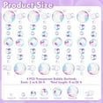 thumbnail image 2 of Transparent Bubble Garlands - Colored Bubble Decorations, Mermaid Birthday Decorations, Hanging Streamer Under The Sea Ocean Garland - for Birthday, Baptism, Wedding Room, Wall Decor, Party Supplies, 2 of 6