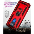 thumbnail image 2 of for Moto G Play 2021 Case, Moto G Play 2021 Phone Case with HD Screen Protector, Military Grade Protective Cases with Ring for Moto G Play 2021 (Red), 2 of 12