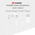 thumbnail image 2 of CM33 Auriculares USB C de media caña con cable Huawei Auriculares, 2 of 6