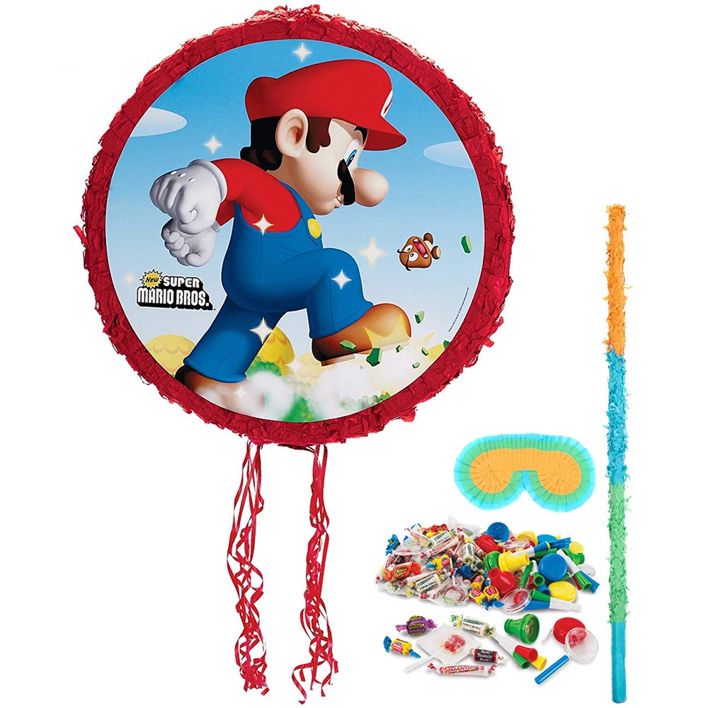  Super Mario Bros. Pinata Kit MultiColored, Super Mario Bros. Pinata Kit includes (1) Super