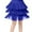 Blue, variant on YOUSNH Kids Girls Tassel Dance Skirt Latin Ballroom Layered Fringe Dancewear Girls' Skirts Purple 10-11 Years
