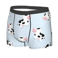 thumbnail image 2 of Balery Cute Farm Cow Men's Boxer Briefs, Soft and Breathable Cotton Underwear with nylon Waistband-Small, 2 of 9
