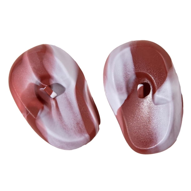 2 unidades de protectores de silicona para los oídos, tapones para los oídos de peluquería, orejeras para teñir el cabello Marrón