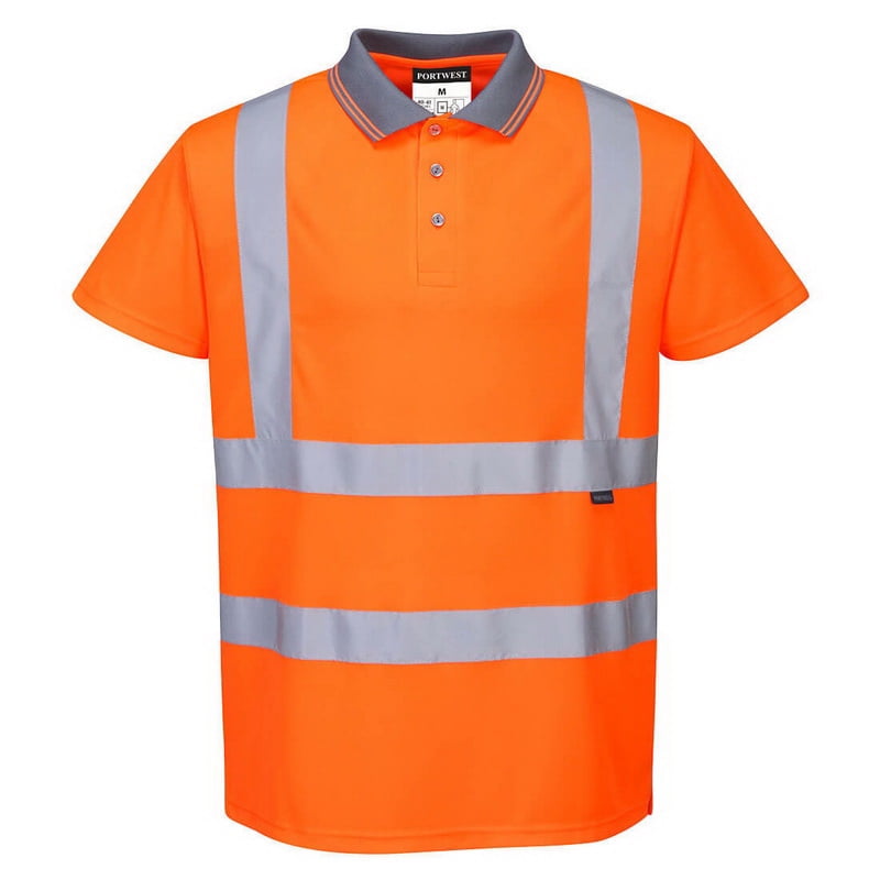 INDX-Clothing Hi Viz Vis High Visibility Polo Shirt Reflective Tape Safety Security Work Button T-Shirt Breathable Lightweight Double Tape Workwear Top INDX-Clothing Hi Viz Vis High Visibility Polo Shirt Reflective Tape Safety Security Work Button T-Shirt Breathable Lightweight Double Tape Workwear Top