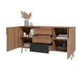 thumbnail image 5 of Manhattan Comfort Beekman 4 Shelves Engineered Wood Sideboard in Brown/Black, 5 of 7