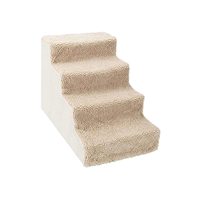 Rampa de escalera para escaleras de perro mascota, escaleras cómodas de escalada extraíbles, 4 escalones lavables, para sofá interior , Blanco Yinane Escalera de escaleras para gatos