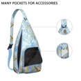 thumbnail image 3 of Summer Beach Sling Backpack - Mermaid & Seashell Design Crossbody Shoulder Bag, Fashionable Daypack, 3 of 4