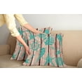 thumbnail image 3 of Ambesonne Nautical Throw Pillow Cover 2 Pack, Shell Helm and Ship, 24", Turquoise and Brown, 3 of 6