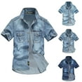 thumbnail image 5 of TBWNWG Short Sleeve Button Down Shirt for Men with Classic Lapel and Functional Chest Pocket,Sizes XL, 5 of 5
