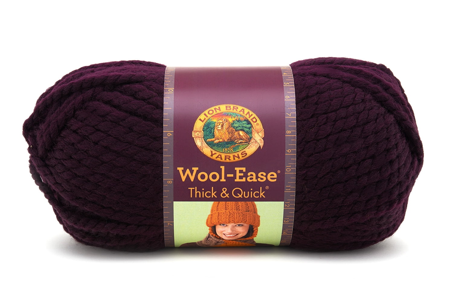 Lion Brand Super Bulky Acrylic Wool Blend Rayon Fossil Yarn, 106 