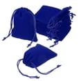 thumbnail image 1 of Uxcell 20 Pcs Bolsa de Terciopelo con Cuerda, 2.7 x 3.5 Pulgadas Bolsas de Regalo de Terciopelo para Favor de Boda, Empaque de Joyas, Organización y Almacenamiento, Azul, 1 of 7