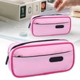 thumbnail image 2 of Large Pencil Case, Pencil Pouch with Zipper, Big Capacity Pencil Pouch with 2 Compartments, Office Pencil Bag with Zipper, Big Pen Case for Adults, 8.66x2.36x3.54", 2 of 9