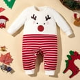 thumbnail image 2 of FYDUU Baby Boys Cute Rompers Boys Girls Chrismas Outfit Cartoon Printed Onesie Rompers Long Sleeve Romper Jumpsuit One Piece Outfit 9-12 Months, 2 of 6