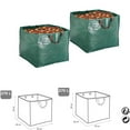 thumbnail image 5 of Solución de gestión de residuos reutilizable, bolsa de jardinería portátil con asas reforzadas, plegable y resistente al desgarro, 2 piezas, 5 of 5