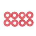 thumbnail image 2 of 1200 Pcs 3x8x0.7mm Insulated Fiber Insulating Washers Spacers Red, 2 of 7