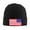 Black, variant on America Flag Patriotic Winter Beanie Hats for Men Women Warm Cozy Knitted Cuffed Skull Cap Navy Blue