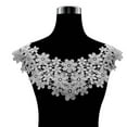 thumbnail image 2 of Anvazise Lace Neckline Hollow Design DIY Craft Embroidery Lace Hollow Neckline for Sewing DIY White, 2 of 13