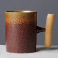 thumbnail image 2 of Taza de café de cerámica de estilo japonés, elegante taza de bebida con esmalte de óxido con asa para Multi, 2 of 5