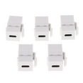 thumbnail image 1 of Paquete de 5 Módulos de Conector Trapezoidal de Conector licencia de Pared, Color shamjiam Conector Keystone ABS tipo C, 1 of 9