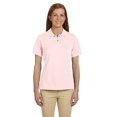 thumbnail image 1 of Harriton Polo à Manches Courtes en Piqué de Coton Filé à l'Anneau pour Femmes 6 oz, 1 of 2