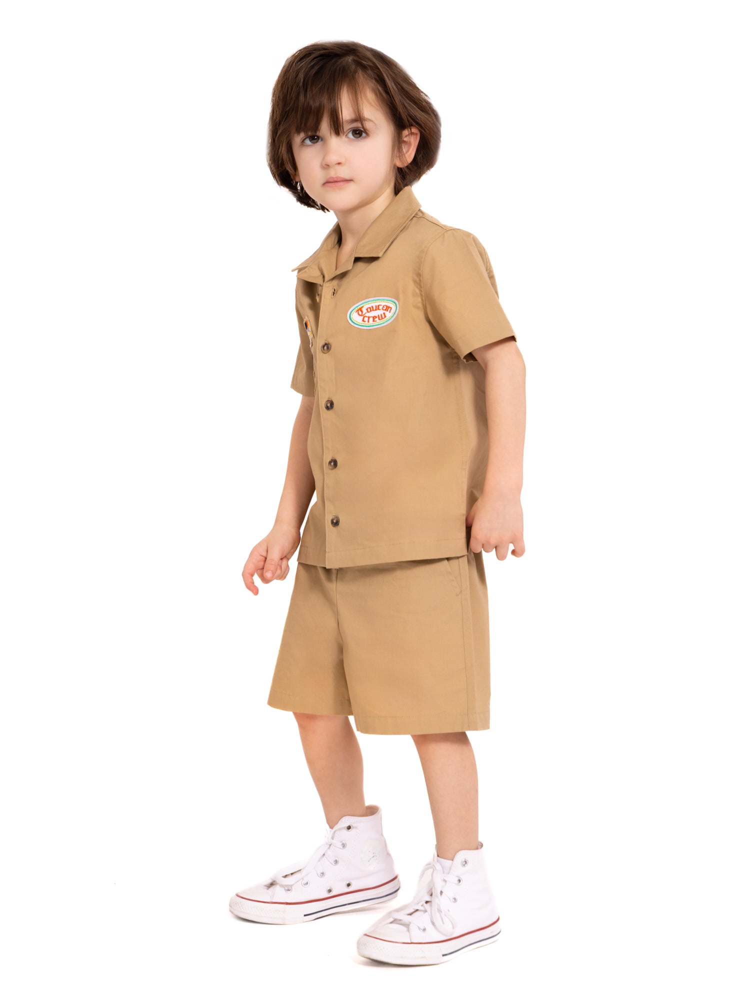 Wonder Nation Toddler Boys Short Sleeve Button Shirt and Matching Shorts Set, 2-Piece, Sizes 12M-5T