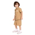 thumbnail image 5 of Wonder Nation Toddler Boys Short Sleeve Button Shirt and Matching Shorts Set, 2-Piece, Sizes 12M-5T, 5 of 9