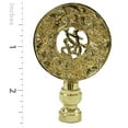 thumbnail image 4 of Royal Designs, Inc. Good Fortune Oriental Motif Lamp Finial for Lamp Shade, F-5011PB-2, Polished Brass, Pack of 2, 4 of 4