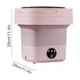 thumbnail image 4 of Mini Folding Washing Machine Portable For Clothes With Drain Basket Travel - Jxlgv, 4 of 5
