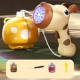 thumbnail image 5 of Yellow Childrens Backpack Bubble Toy Version Ye Automatic Blower 20 Hole Design Fun 140Ml Capacity, 5 of 5