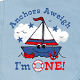 thumbnail image 3 of Inktastic Little Sailboat 1st Birthday Baby Burp Cloth, 3 of 3