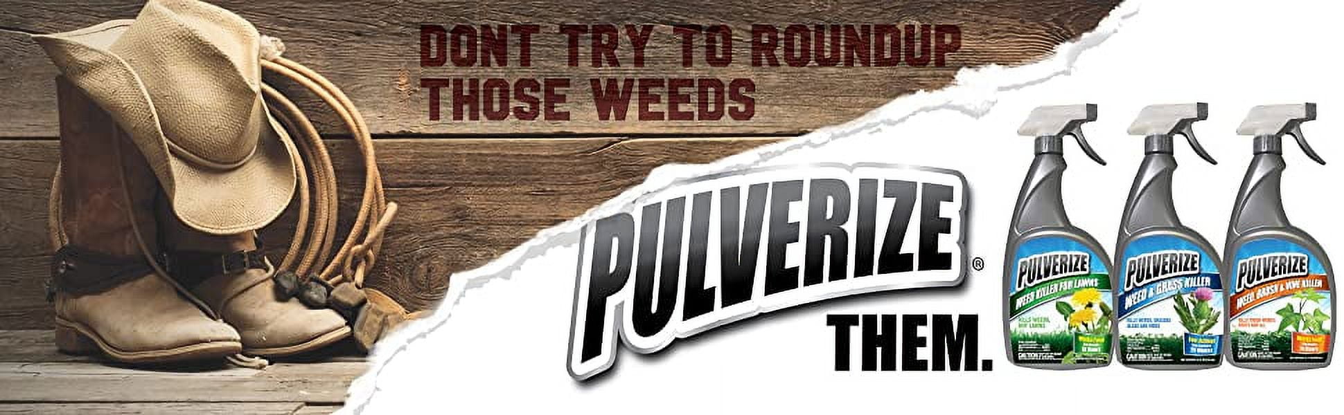 Pulverize Weed Killer Spray for Lawns - Safe on Grass - Fast Acting, Weed Killer -2.5 Gallon Concentrate