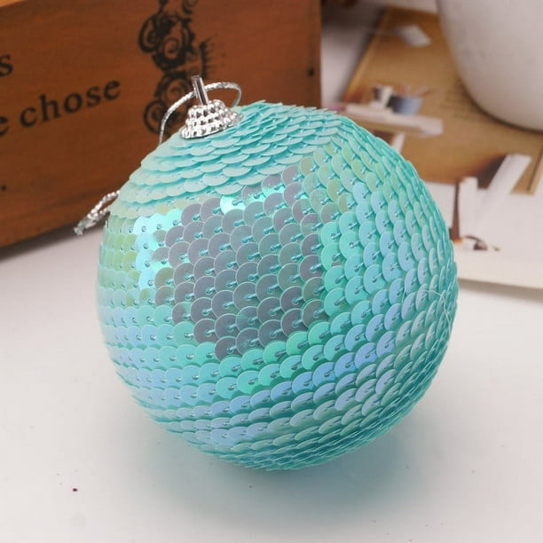 Bolas desequinadas Navideñas, Ornamientos de Árbol de Navidad, Esferas de Cristal de Sequin, Adornos de Navidad de 8CM, Brillo Metálico, Decoración de Navidad para Interior, Accesorios de