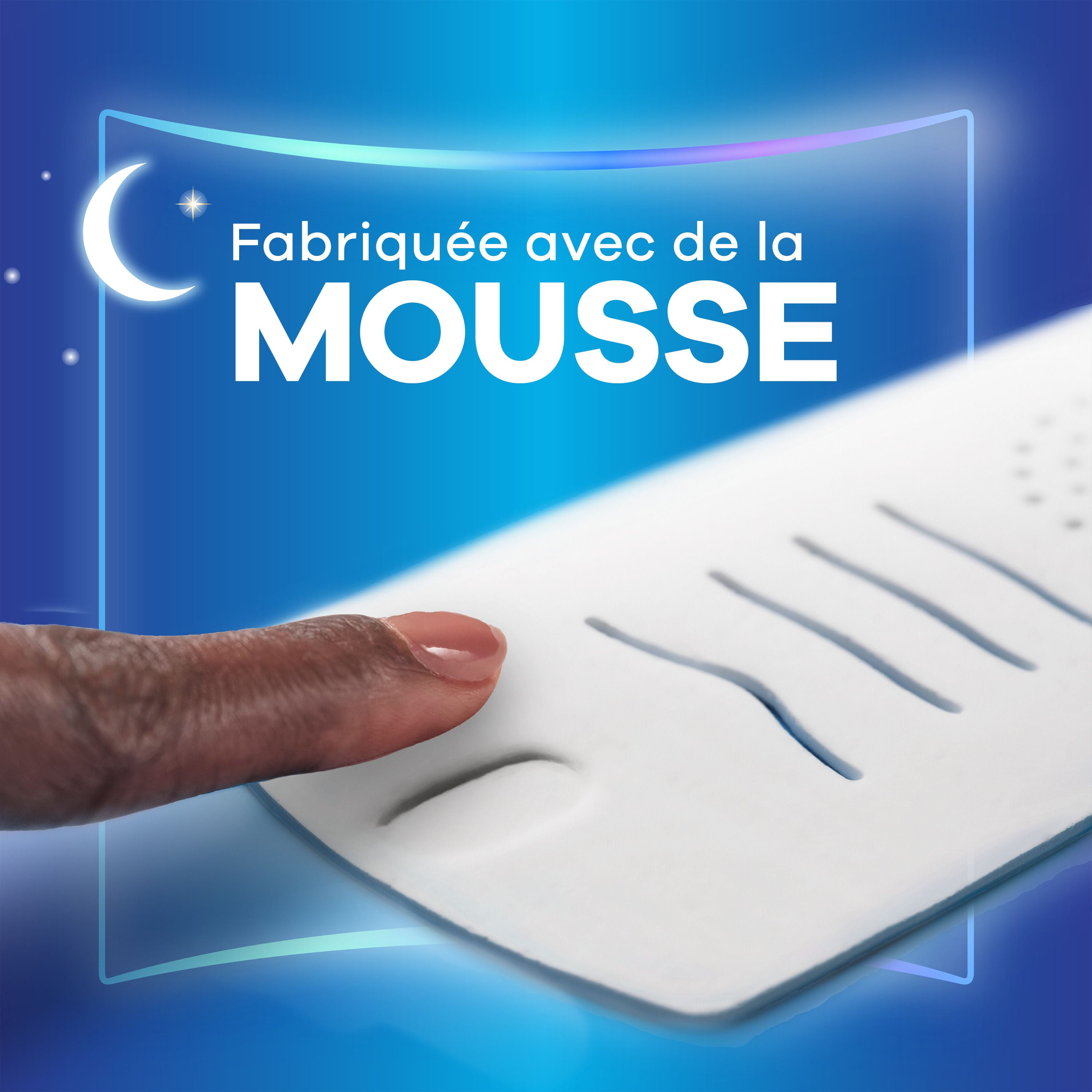 Always Infinity Feminine Pads for Women, Flexfoam Pads with Wings, Size 5, Extra Heavy Overnight Absorbency, Unscented, 11CT