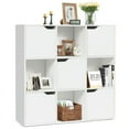 thumbnail image 3 of YYAo Bookshelf, Bookcase,Storage Flower Shelf Plant Display Shelf,Free Standing 9 Cube Storage Wood Divider Bookcase for Home and Office-White, 3 of 8