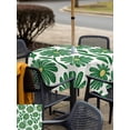 thumbnail image 6 of Square Outdoor Tablecloth with Umbrella Hole Green Spring Floral Outside Table Cloth Waterproof Patio Table Cover Summer Flower Pastoral Zipper Tablecloths for Picnic Party Camping 54x54 Inch, 6 of 8