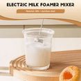 thumbnail image 4 of Milk Frother Handheld Coffee Electric Whisk, USB Rechargeable Foam Maker Bubbler Egg Beater for Hot Chocolate, 4 of 9